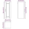 Sieninė spintelė PORTO 2 pcs Pilkas Sonoma 30 x 31 x 80 cm