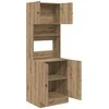 Virtuvės bufetai 2 pcs Amatininkų ąžuolas 60 x 50 x 180 cm