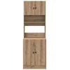 Virtuvės bufetai 2 pcs Amatininkų ąžuolas 60 x 50 x 180 cm