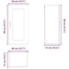 Indaplovės plokštė Kalmar 2 pcs Balta 40 x 31 x 80 cm