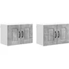 Indaplovės plokštė Kalmar 2 pcs Betono pilka 60 x 31 x 40 cm
