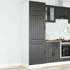 virtuvės spintelė "Lucca" Juodas Engineered Wood