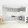 Kriaušės pagrindinė spintelė Lucca 2 pcs Pilkas Sonoma