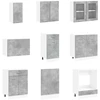 Virtuvės spintelių komplektas Lyon 8 pcs 240 x 46 x 81,5 cm