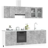 Virtuvės spintelių komplektas Lyon 8 pcs 240 x 46 x 81,5 cm