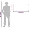 Virtuvės atbraila 2 vnt. Balta 110 x 50 cm grūdintas stiklas