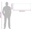 Virtuvės atbraila 2 vnt. Balta 120 x 40 cm grūdintas stiklas
