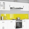 Virtuvės atbraila 2 pcs Geltona 120 x 40 cm grūdintas stiklas