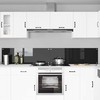 Virtuvės užpakalinė plokštė 2 pcs Juoda 120 x 40 cm