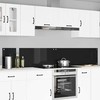 Virtuvės užpakalinė plokštė 2 pcs Juoda 120 x 40 cm
