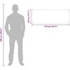 Virtuvės atbraila 2 vnt. Juoda 110 x 40 cm grūdintas stiklas