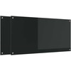 Virtuvės atbraila 2 pcs Juoda 120 x 60 cm grūdintas stiklas