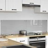 Virtuvės atbraila 2 pcs Šviesiai pilka 80 x 40 cm