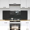 Virtuvės atbraila 2 pcs Tamsiai pilka 70 x 50 cm