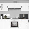 Virtuvės užpakalinė plokštė 2 pcs Tamsiai pilka 120 x 40 cm