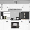 Virtuvės atbraila 2 pcs Tamsiai pilka 120 x 60 cm