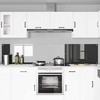 Virtuvės atbraila 2 pcs Tamsiai pilka 120 x 50 cm