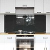 Virtuvės atbraila 2 pcs Tamsiai pilka 70 x 60 cm