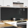 Virtuvės atbraila 2 pcs Tamsiai pilka 80 x 60 cm