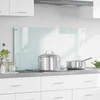 Virtuvės atbraila Pienas 100 x 50 cm grūdintas stiklas