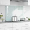 Virtuvės atbraila Pienas 90 x 60 cm grūdintas stiklas