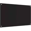 Virtuvės atbraila Juoda 100 x 60 cm grūdintas stiklas