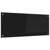 Virtuvės atbraila Juoda 100 x 40 cm grūdintas stiklas