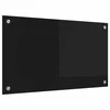Virtuvės atbraila Juoda 70 x 40 cm grūdintas stiklas