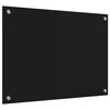Virtuvės atbraila Juoda 70 x 50 cm grūdintas stiklas
