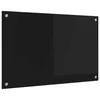 Virtuvės atbraila Juoda 80 x 50 cm grūdintas stiklas