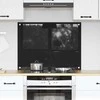Virtuvės atbraila Juoda 80 x 60 cm grūdintas stiklas