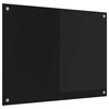 Virtuvės atbraila Juoda 80 x 60 cm grūdintas stiklas
