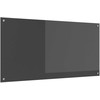 Virtuvės atbraila Tamsiai pilka 120 x 60 cm grūdintas stiklas