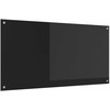 Virtuvės atbraila Juoda 120 x 60 cm grūdintas stiklas