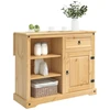 Virtuvės vežimėlis 2 pcs Medaus vaškas 112 x 70 x 91,5 cm