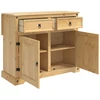 Virtuvės vežimėlis 2 pcs Medaus vaškas 112 x 70 x 91,5 cm
