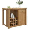 Virtuvės vežimėlis PANAMA 2 pcs Medaus vaškas 112 x 77 x 90 cm
