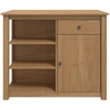 Virtuvės vežimėlis PANAMA 2 pcs Medaus vaškas 112 x 77 x 90 cm