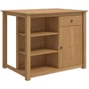Virtuvės vežimėlis PANAMA 2 pcs Medaus vaškas 112 x 77 x 90 cm