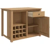 Virtuvės vežimėlis PANAMA 2 pcs Medaus vaškas 112 x 77 x 90 cm