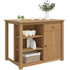 Virtuvės vežimėlis PANAMA 2 pcs Medaus vaškas 112 x 77 x 90 cm
