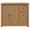 Virtuvės vežimėlis PANAMA 2 pcs Medaus vaškas 112 x 77 x 90 cm