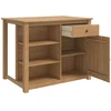 Virtuvės vežimėlis PANAMA 2 pcs Medaus vaškas 112 x 77 x 90 cm