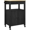 Virtuvės vežimėlis MONZA Juoda 60 x 40 x 88,5 cm