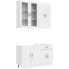 Virtuvės vienetas KALMAR 4 pcs Itin blizgi balta