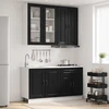 Virtuvės vienetas KALMAR 4 pcs Juoda Apdirbta mediena
