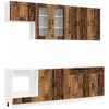 Virtuvės vienetas KALMAR 8 vnt. Sendintos medienos