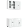 Virtuvės vienetas LUCCA 4 pcs Balta Apdirbta mediena