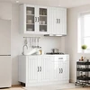 Virtuvės vienetas LUCCA 4 pcs Balta Apdirbta mediena