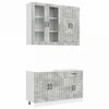 Virtuvės vienetas LUCCA 4 pcs Betono pilka Apdirbta mediena